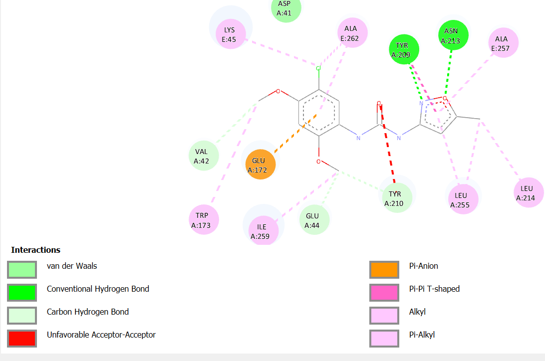 2D Interactions PNU120596 on 7KOX
